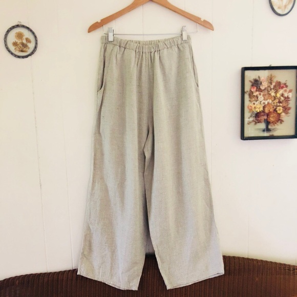 Flax Pants - flax • Seafoam & Flaxen Linen Lounge Pants